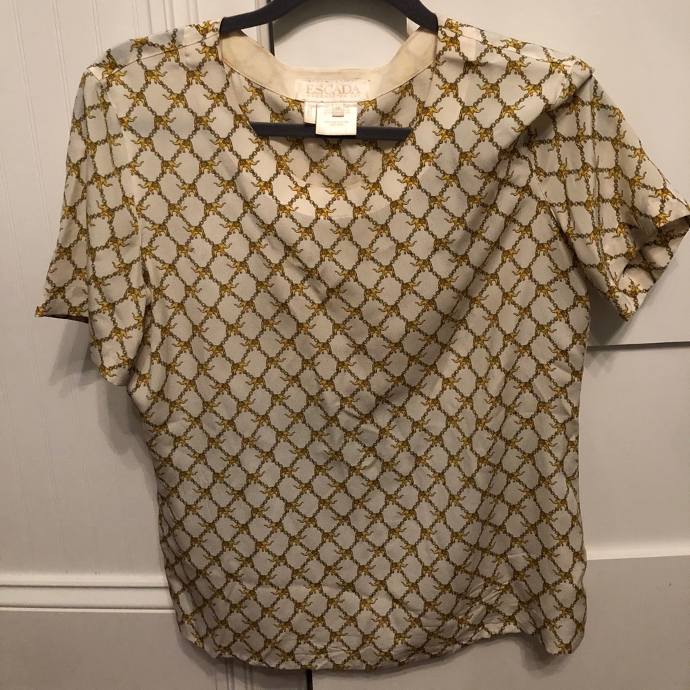 Escada elephant blouse